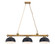 Cordon Three Light Billiard in Heritage Brass (224|23063HBRD13MB)