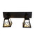 Telluride Magic Two Light Vanity in Black Satin Wrought Iron (57|293455)