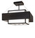 Umador Four Light Semi-Flush Mount in Blackwash & Bronze Metallic (57|289761)