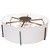 Cilindro Six Light Flush Mount in Textured Black (57|269578)