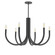 Wand Six Light Chandelier in Black (216|WAN286CMB)