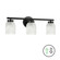 Vonda Three Light Vanity in Matte Black (216|VND213WMBALB)
