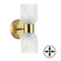 Vonda Two Light Wall Sconce in Aged Brass (216|VND102WAGBALB)