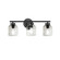 Vallora Three Light Vanity in Matte Black (216|VLA213WMBCLR)