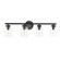 Vienna Four Light Vanity in Matte Black (216|VIE294WMB)