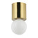 Theron One Light Flush Mount in Aged Brass (216|TRN51FHAGB)