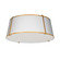 Trapezoid Four Light Flushmount in White (216|TRA224FHGLDWH)