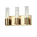 Tube Three Light Vanity in Aged Brass (216|TBE123WAGB)