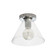 Roswell One Light Flush Mount in Satin Chrome (216|RSW91FHSCCLR)