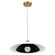 Pima One Light Pendant in Matte White & Matte Black (216|PIM171PMWMB)