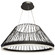 Philomene LED Pendant in Black (216|PHM2530LEDP5CCTMB)