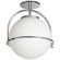 Paola One Light Semi Flush Mount in Polished Chrome (216|PAO121SFPC)