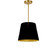 Oversized Drum One Light Pendant in Black (216|ODRS698)