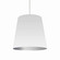 Oversized Drum One Light Pendant in White (216|ODL691)