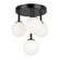 Megallan Four Light Flush Mount in Black (216|MGL94FHMB)