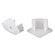 LED 2pcs Set End Cap for LD-TRK-LPD1 Series in White (216|LDLPD1EC)