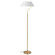 Geraldine One Light Floor Lamp in Aged Brass (216|GRD641FAGBWH)