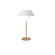 Geraldine One Light Table Lamp in Aged Brass (216|GRD281TAGBWH)