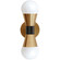 Fortuna Two Light Wall Sconce in Aged Brass (216|FOR72WAGBMB)