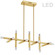 Francesca LED Chandelier in Aged Brass (216|FCS4064HCAGB)