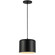 Emilia One Light Pendant in Black (216|EMI81PMB)