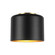 Emilia One Light Flush Mount in Black (216|EMI81FHAGBMB)