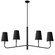Eleanor Four Light Chandelier in Matte Black (216|ELN534HCMB797)