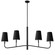 Eleanor Four Light Chandelier in Matte Black (216|ELN534HCMB697)