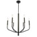 Eleanor Six Light Chandelier in Black (216|ELN246CMB)