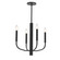 Eleanor Four Light Chandelier in Black (216|ELN164CMB)