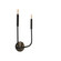 Eleanor Two Light Wall Sconce in Black (216|ELN152WMB)