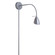 Reading Light One Light Wall Sconce in Satin Chrome (216|DGUW224SC)