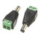 LED Male Barrel Connector in Black (216|DCBC52M)