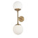 Dayana Two Light Wall Sconce in Aged Brass (216|DAY232WAGB)