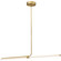 Corvette LED Pendant in Aged Brass (216|CVT4824LEDHPAGB)