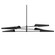 Cassie Six Light Chandelier in Matte Black (216|CSE476CMB)