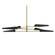 Cassie Six Light Chandelier in Aged Brass (216|CSE476CAGBMB)