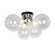 Comet Three Light Flush Mount in Polished Chrome (216|CMT143FHCLRPC)