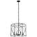 Calah Four Light Chandelier in Matte Black (216|CLH204CMB)