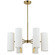 Cleta Six Light Chandelier in White (216|CEA246CAGB)