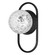 Burlat One Light Wall Sconce in White (216|BUR121WMBCLR)