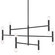 Ava 12 Light Chandelier in Black (216|AVA3012CMB)