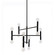 Ava 12 Light Chandelier in Black (216|AVA2012CMB)
