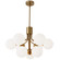 Amanda Nine Light Chandelier in Aged Brass (216|AMA249CAGB)