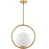Adrienna One Light Pendant in Aged Brass (216|ADR161PAGB)