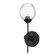 Abii One Light Vanity Fixture in Black (216|ABI141WMBCLR)