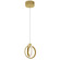 Parson LED Pendant in Aged Brass (216|9228614LEDPAGB)