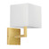 Lucas One Light Wall Sconce in Aged Brass (216|771WAGBWH)