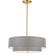Everly Four Light Pendant in Aged Brass (216|571224PAGBGRY)