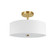 Everly Three Light Semi-Flush Mount in White (216|571143SFAGBWH)